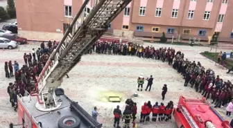 Bucak'ta Yangın ve Deprem Tatbikatı