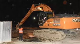 İzmir'de Metro Yer Altı Park İstasyonu İnşaatında Göçük (9)