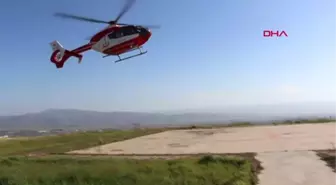 Aydın Kalp Rahatsızlığı Bulunan Bebek Helikopterle Nakledildi