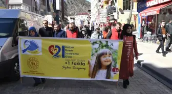 Gümüşhane'de Dünya Down Sendromu Günü Yürüyüşü