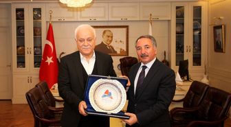 Rektör Prof. Dr. Hatipoğlu, Aiçü Rektörü Prof. Dr. Karabulut'u Ziyaret Etti