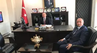 Burhaniye'de Yeni Müdürden Kaymakam Ziyareti