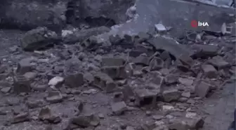 Siirt'te Metruk Binada Göçük Meydana Geldi