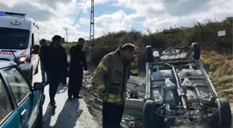 Aracıyla Takla Atan Lise Öğrencisi Yaralandı