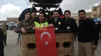 Balon Turizminin İlk Yolcuları Polisler Oldu