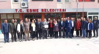 Eşme Belediye Başkanı Hacı Mustafa Çetin Mazbatasını Aldı