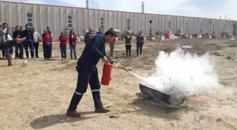 Özel Sektör Personeline ve Öğrencilere Afet ve Acil Durum Eğitimi Verildi