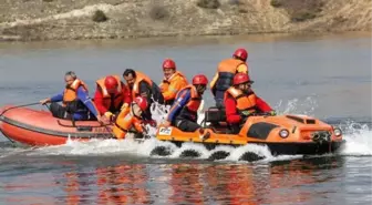 Afyonkarahisar Afad'dan Gölette Kurtarma Tatbikatı