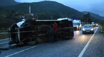 Muğla'da İşçi Servisi Devrildi: 9 Yaralı