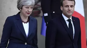 İngiltere Başbakanı May, Fransa Cumhurbaşkanı Macron ile Görüştü