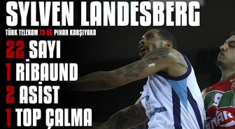 Maçın Yıldızları | Sylven Landesberg - Türk Telekom 73-56 Pınar Karşıyaka