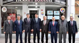 Vali Ayhan Ticaret Borsasını Ziyaret Etti