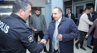 Başkan Yalçın'dan Nöbetteki Polislere Ziyaret