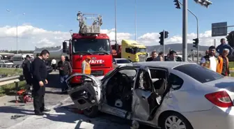 Ambulansla Otomobil Çarpıştı: 1'i Bebek 9 Yaralı