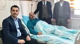 Bb Erzurumspor Başkanı Üneş'ten Gazeteci Cem Bakırcı'ya Geçmiş Olsun Ziyareti...