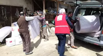 Taşköprü'deki Yangınzedelere Kızılay'dan Yardım