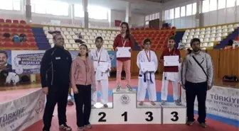 Okullar Arası Karate Turnuvasında Bölge Şampiyonu Ayşenur Yıldırım