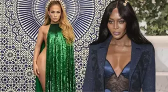 Model Naomi Campbell, Jennifer Lopez'in de Giydiği Pelerinle Çıplak Poz Verdi