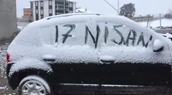 Tokat'ta Nisan Ayında Kar Sürprizi