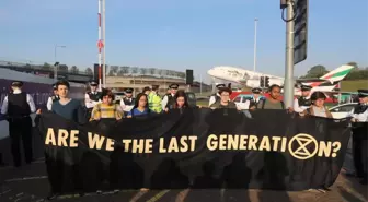 Yokoluş İsyanı: Eylemciler Londra'da Protestolarını Heathrow Havalimanı'na Taşıdı