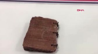 Diyarbakır'da 1300 Yıllık Altın Yazmalı Kitap Ele Geçirildi