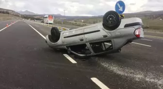 Konya'da Otomobil Devrildi: 4 Yaralı