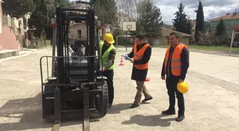 Hanönü'de Forklift Kursu Tamamlandı