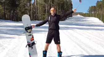 Cıbıltepe'de Mayıs Ayında Snowboard Keyfi