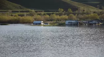 Erzincan'da Tercan Baraj Göleti Taştı