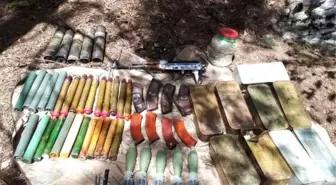 Amanoslar'da, PKK'ya Ait Toprağa Gömülü Mühimmat Bulundu