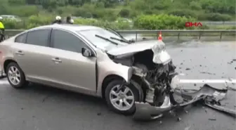 Düzce Otoyolda Zincirleme Kazada Kilometrelerce Kuyruk Oluştu