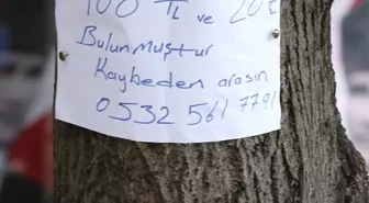 Buluntu Paranın Sahiplerini İlanla Arıyor