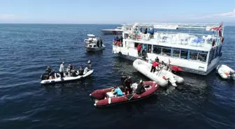 Marmara'da Suyun Altında Nefes Kesen Yarış