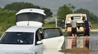 Yolu Şaşıran Sürücü Baraja Daldı