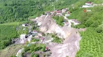 Ordu'daki Heyelan Bölgesine Yardımlar Geliyor