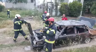 Denizli'de Otomobil Devrildi: 3 Yaralı