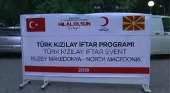 Türk Kızılaydan Kuzey Makedonya'da İftar Programı