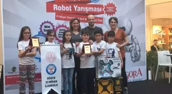 Düzce 23 Nisan İlkokulu Öğrencileri Robot Yarışmasında 3. Oldu