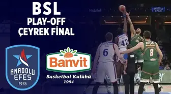 Bsl Play-Off Çeyrek Final 1. Maç Özeti | Anadolu Efes 81-72 Banvit