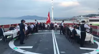 TCSG 702 Güven Gemisi'nde şehit aileleri ve gazilere iftar