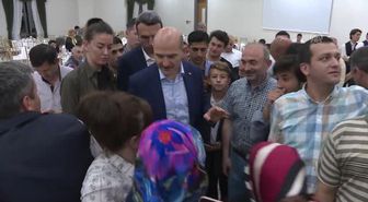 Bakan Soylu Üsküdar'da sahur programına katıldı