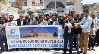 Cizre'de israilin Kudüs işgali kınandı