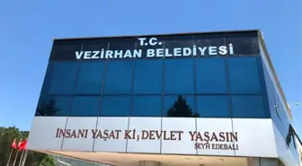 Belediye binasının yazısı değiştirildi