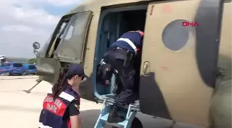 BURSA Polis ve jandarmadan bayram trafiğine helikopterli müdahale