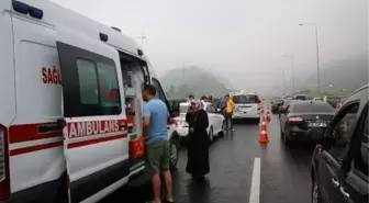 Düzce'de zincirleme kaza: 8 yaralı