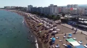 Mersin sahillerinde bayram tatili hareketliliği