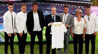 Real Madrid, kulüp tarihinin en pahalı transferi Eden Hazard'ı tanıttı