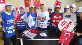 Hak İş Sendikası Silopi'de Basın Açıklaması Düzenledi