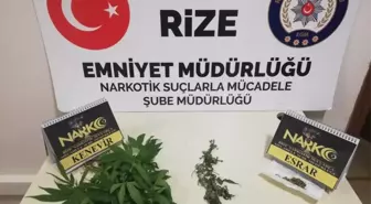 Rize'de uygulama noktasında uyuşturucu ele geçirildi