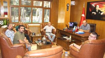 Ceylanpınar'daki Gazeteciler'den TİGEM Ceylanpınar Müdürü'ne Ziyaret